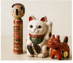 民芸品・郷土玩具の査定イメージ